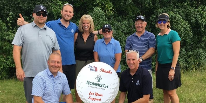 Ronnisch team at the MCUL charity golf outing