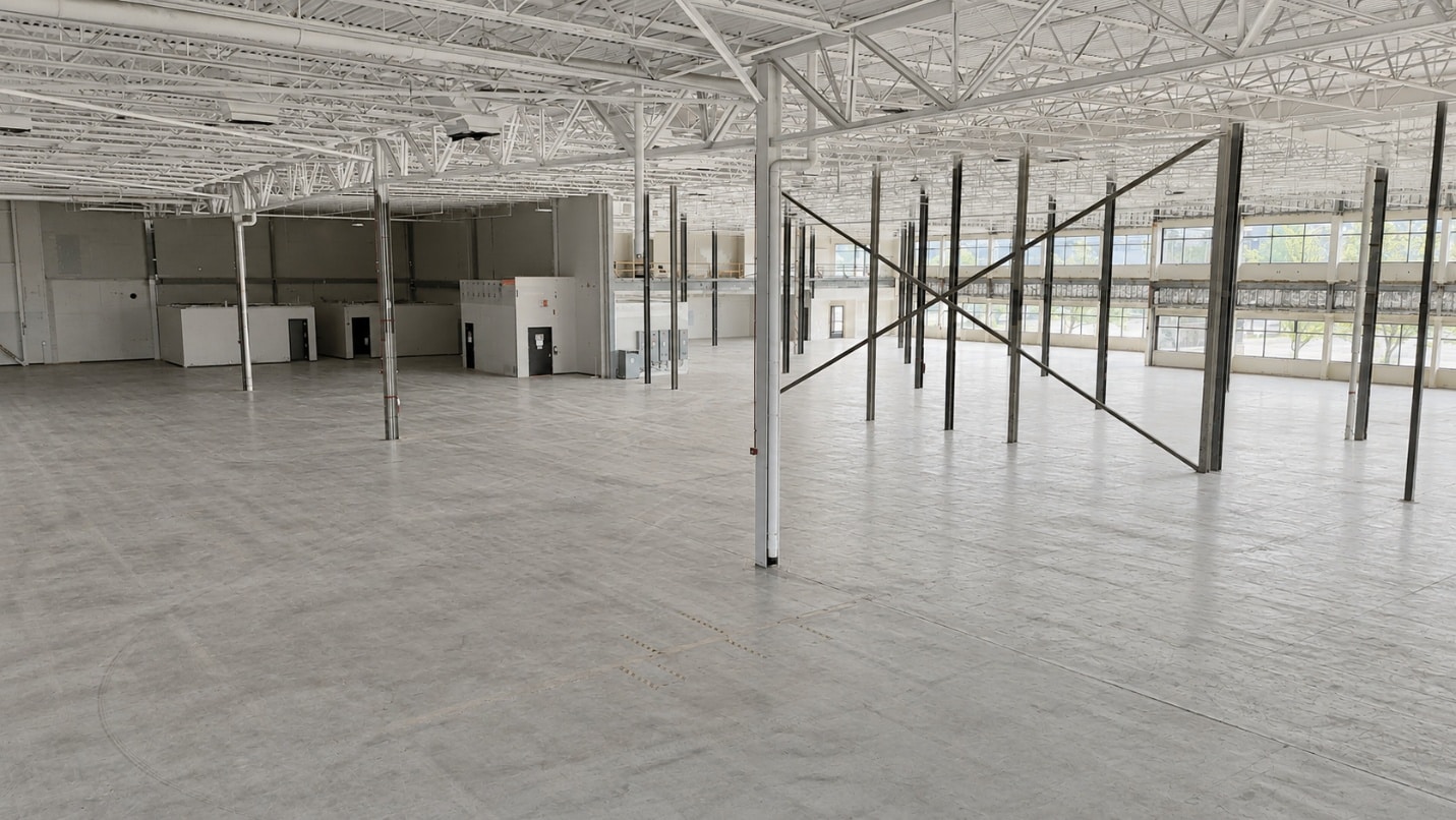 Expanded high-bay industrial space at Executive Hills following structural conversion work